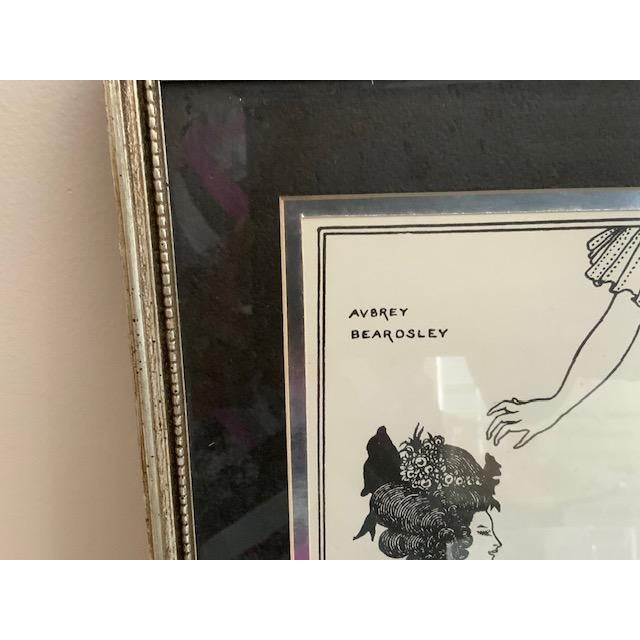 Illustration 1970s Set of Two Athenian Woman in Distress by Aubrey Beardsley For Sale - Image 3 of 5