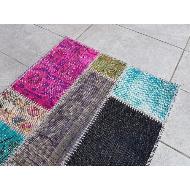 Vintage Anatolian Oushak Runner Rug For Sale - Image 10 of 10