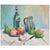 French Vintage Still Life Painting on Board For Sale - Image 9 of 9