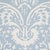 Contemporary Schumacher Suffolk Damask Wallcovering In Blue For Sale - Image 3 of 6