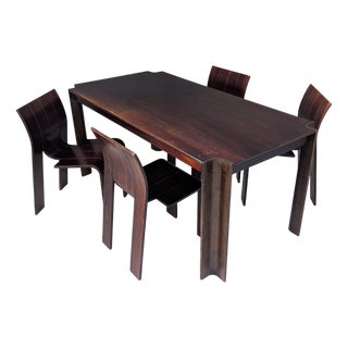 Strip Dining Set by Gijs Bakker for Castelijn, 1970s, Set of 5 For Sale