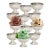 Mid 20th Century English Hotelware Silverplate Ice Cream Bowls, Set of 12 For Sale