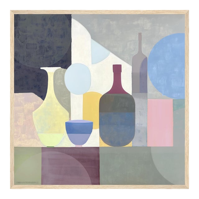 Mid Century Modern Still Life Framed Print by P. L. Bradbury For Sale