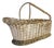 Vintage Woven Silver-Plated Wire Wine Bottle Basket Caddy & Sommelier Basket For Sale