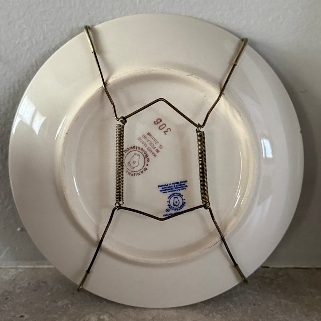 2000 - 2009 Late 20th Century Polish Pottery Rabbit Decorative Wall Plate For Sale - Image 5 of 7