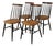 Vintage Wooden Chairs, 1960, Set of 4 For Sale
