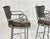 1990s Industrial Steel Counter Stools With Leather Seats, Set of 3 For Sale - Image 13 of 18