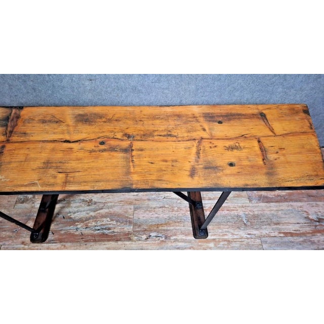 20th Century Industrial Console Table For Sale - Image 5 of 8