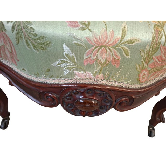 Brown Rococo Revival Balloon Back Armchairs, 1850, Set of 2 For Sale - Image 8 of 12