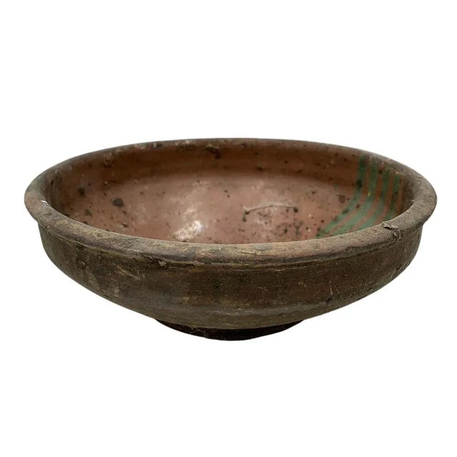 This antique terra cotta decorative bowl from Hungary is a wonderful addition to any Farmhouse decor. The rustic piece...