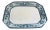 Antique Burleigh Ware Large Blue White Platter For Sale