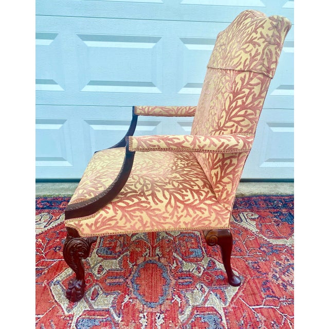English English Chippendale Style Accent Chair For Sale - Image 3 of 12