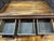 Antique Chinese Hand-Painted Orchid & Bamboo Hardwood Vanity Desk For Sale - Image 9 of 12