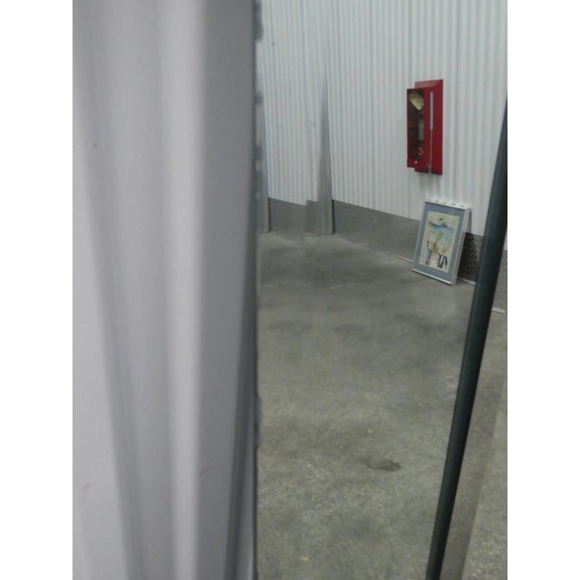 Silver 1980s Vintage Oblong Mirror Within Wall Mirror For Sale - Image 8 of 9