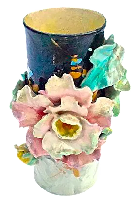 Antique French Majolica Vase