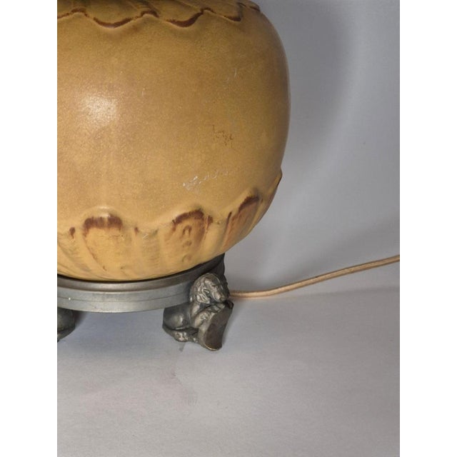 1920s Swedish Grace Chinoiserie Table Lamp from Svenska Metallverken, 1920s-1930s For Sale - Image 5 of 10