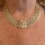 1990s Cartier Penelope Diamond Double C Three Row Yellow Gold Necklace For Sale - Image 17 of 17