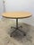 Herman Miller Charles and Ray Eames Round Oak Veneer Pedestal Dining Table for Herman Miller For Sale - Image 4 of 13