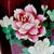 Mid 20th Century Signed Ando Jubei Japanese Cloisonné Pigeon Blood Red Peony Vase 10" For Sale - Image 5 of 10