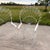 John Salterini 1960s Romantic Wrought Iron Garden Peacock Chairs and Settee After Salterini - Set of 3 For Sale - Image 4 of 10