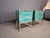 Contemporary Handmade Azure Bedside Tables in Wood and Brass from Justfurnituress SRL, Set of 2 For Sale - Image 3 of 11