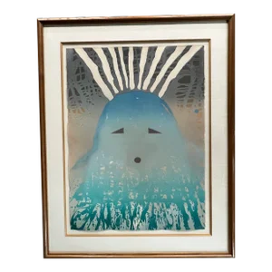 Born of Water by RC Gorman, 1980 Signed Original Stone Lithograph