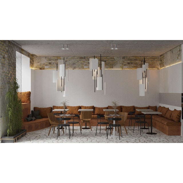 Modern Ceiling Pendant Light Led Panel Lamp Anisotropy, Medium For Sale - Image 6 of 10