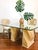 Vintage McGuire Twisted Rattan Double Pedestal Organic Modern Glass Top Dining Table For Sale - Image 10 of 12