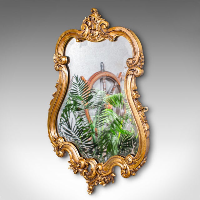 Baroque 1910's Antique Baroque Wall Mirror For Sale - Image 3 of 8