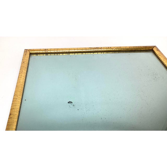 American Antique Lemon Gold Frame Mirror 16” by 21” For Sale - Image 3 of 9