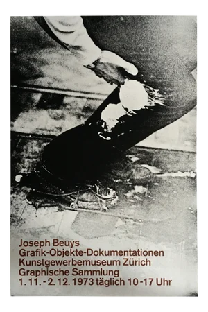Joseph Beuys Exhibition Poster Lithograph, 1973