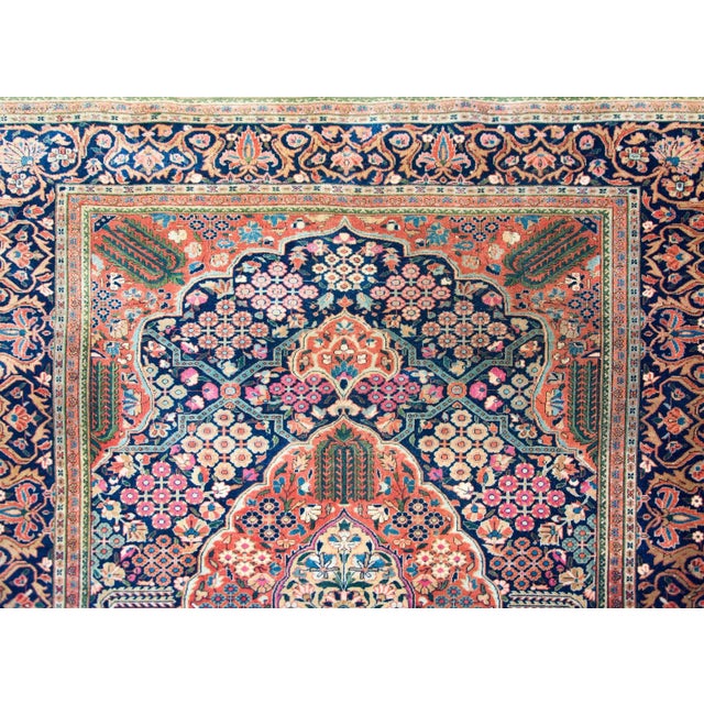Persian Early 20th Century Dabir Kashan Rug For Sale - Image 3 of 10