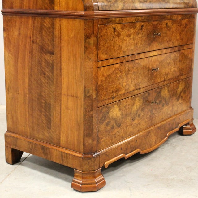 Walnut Drop-Leaf Chest of Drawers, 19th Century For Sale - Image 15 of 18