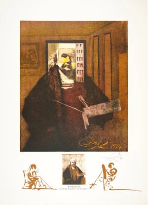 Salvador Dalí "Portrait Du Peintre Par Lui-Même" (Self Portrait)