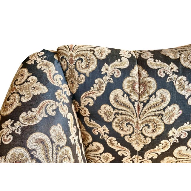 Antique Chippendale-Style Camelback Sofa For Sale - Image 10 of 12