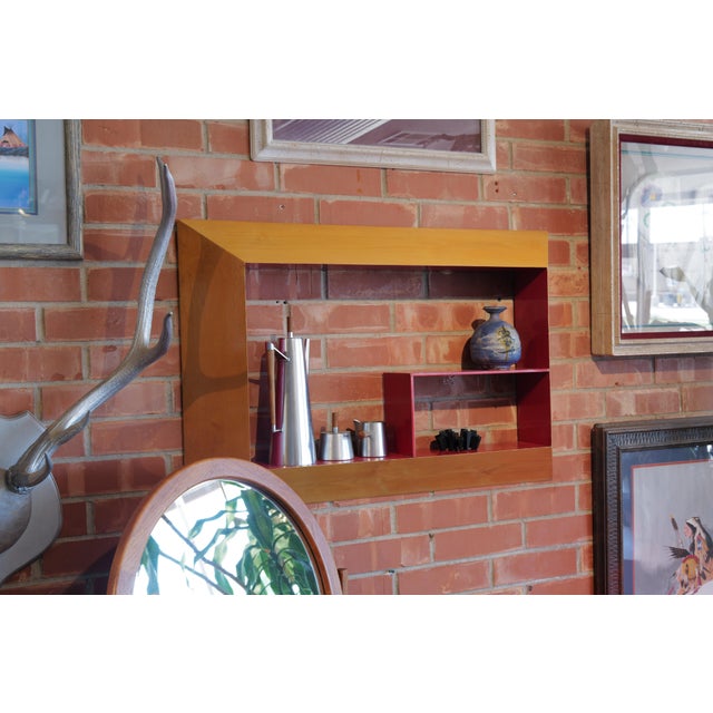 Mid 20th Century Mid-Century Modern Geometric Shadow Box Wall Shelf For Sale - Image 5 of 14