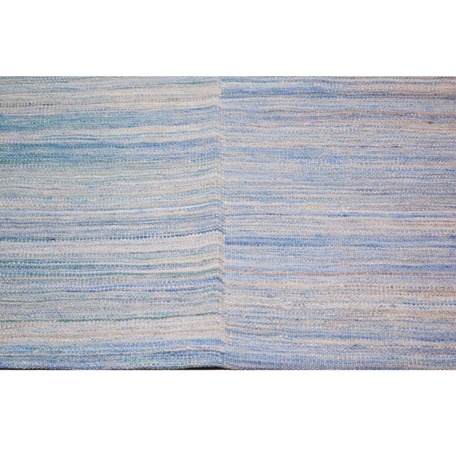 Vintage Mazandaran Natural Color Hand Made Organic Wool Tribal Kilim,9'2"x11'9" For Sale - Image 4 of 6