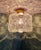 1970s Ceiling Light in Brass and Textured Clear Glass by Helena Tynell for Glashütte Limburg, 1970 For Sale - Image 5 of 16