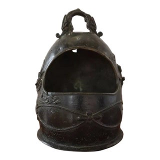 Mid to Late 19th Century Chinese Bronze Bell Shaped Chang‘e Motif Incense Censer For Sale
