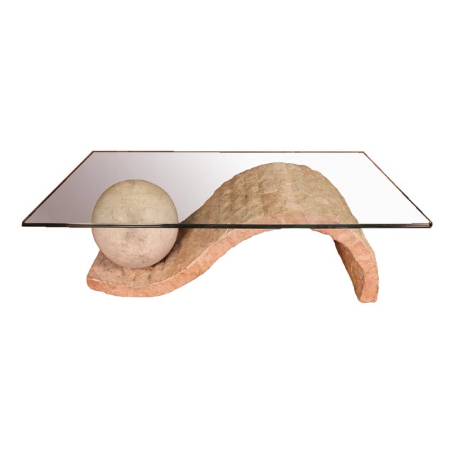 Mactan Stone Coffee Table by Magnussen Ponte, 1980s For Sale
