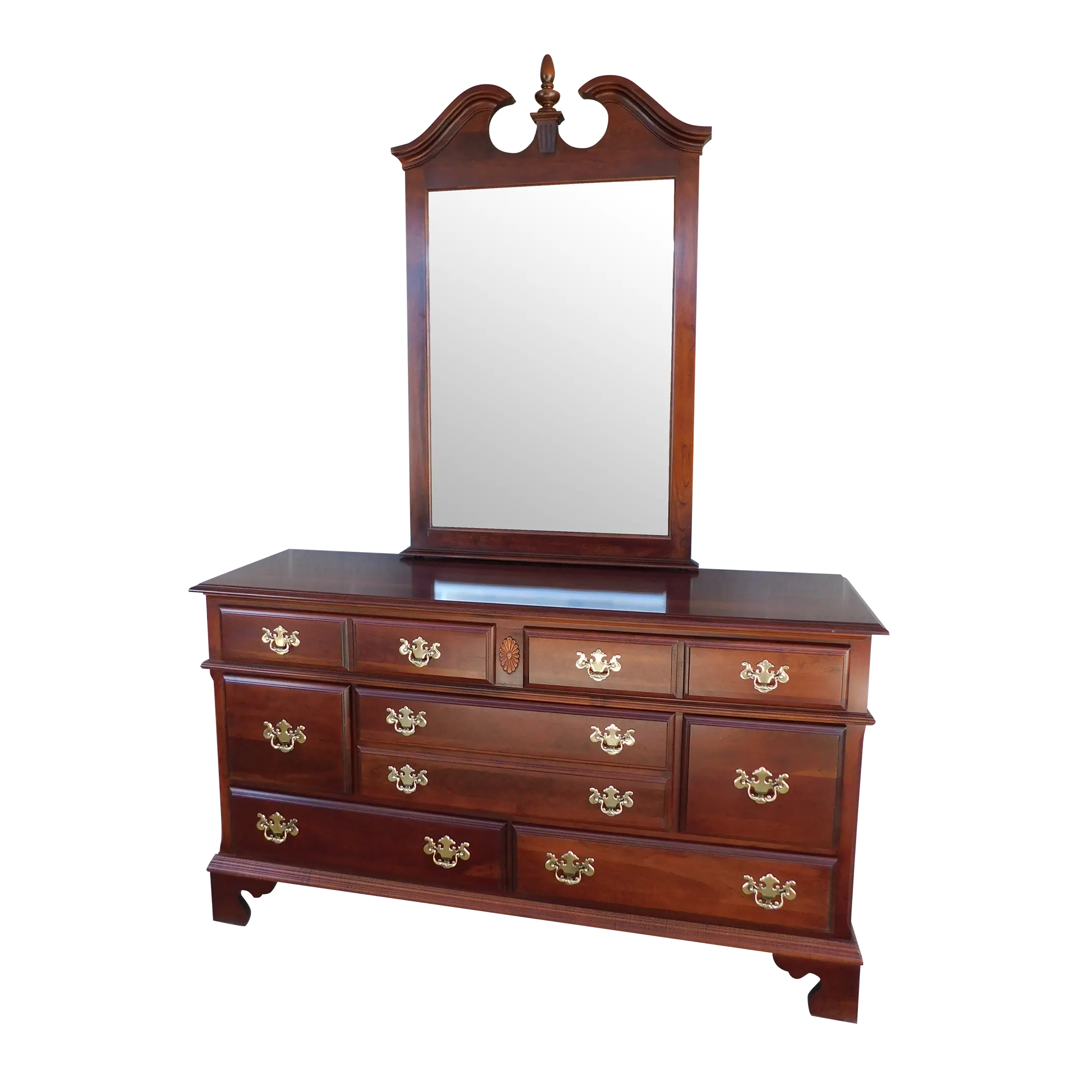 PENNSYLVANIA HOUSE　アンティークチェスト　ブラウン Pennsylvania House Medallion Collection Georgian Chippendale Style
