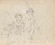 Pencil and watercolor drawing realized by Mino Maccari in 1930s. Not signed. Very good condition. This piece is attributed...
