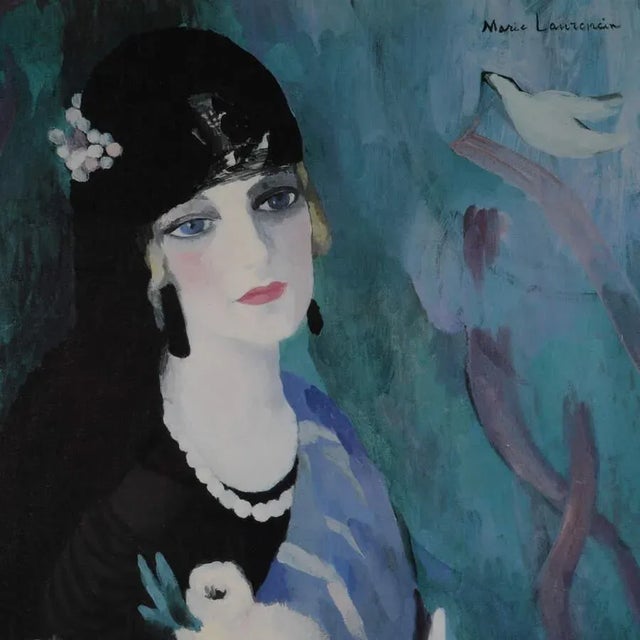 Marie Laurencin's "Portrait of Baronne Gouraud in Black Mantilla" Print For Sale - Image 4 of 10