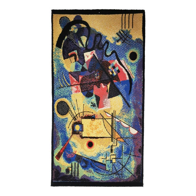 Vintage Rug with Composition by Wassily Kandinsky, Germany, 1980s For Sale