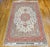 Tabriz Rug, Hand-Knotted Wool & Silk, Fine Floral Pattern, Ivory & Salmon, 7x10 For Sale - Image 9 of 17