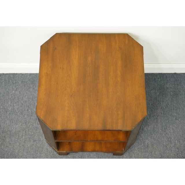 Heritage Heritage Furniture Italian Campaign Style 24" Square Accent End Table 085-365 For Sale - Image 4 of 10