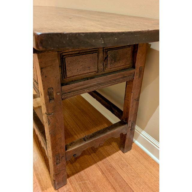 Antique Carved Spanish Mudejar Style Table For Sale - Image 9 of 10