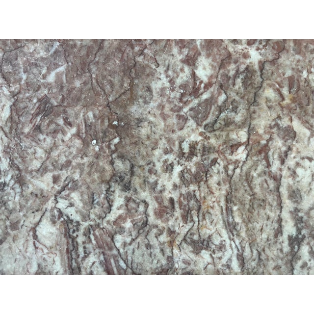 Antique 19th Century Chinese Hard Wood Small Table or Stool With Marble Insert For Sale - Image 10 of 11