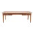 Midcentury French Palladian Fruitwood Library Table Desk 7 Ft For Sale
