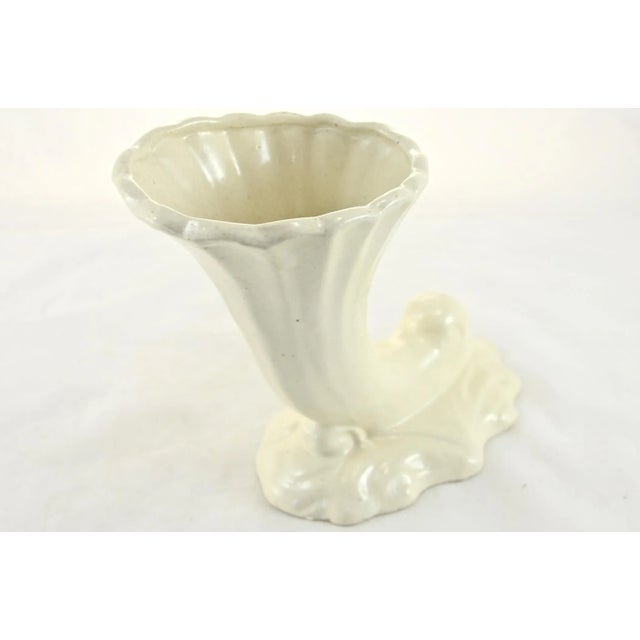 Ivory Cornucopia Vase For Sale - Image 4 of 4